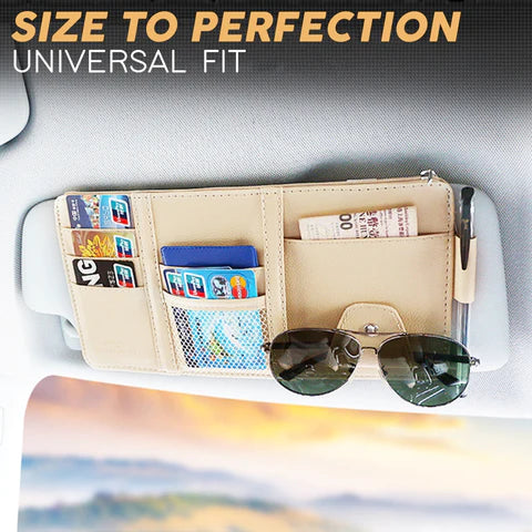 Car Sun Visor Organizer (Premium Leather ๐ฅ)