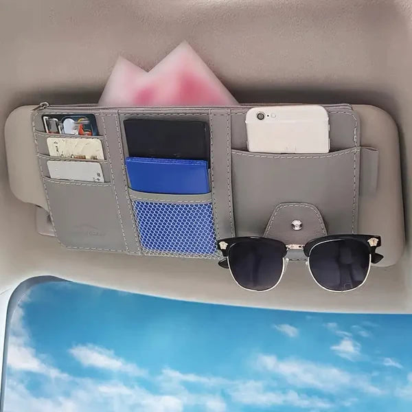 Car Sun Visor Organizer (Premium Leather ๐ฅ)