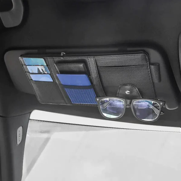 Car Sun Visor Organizer (Premium Leather ๐ฅ)