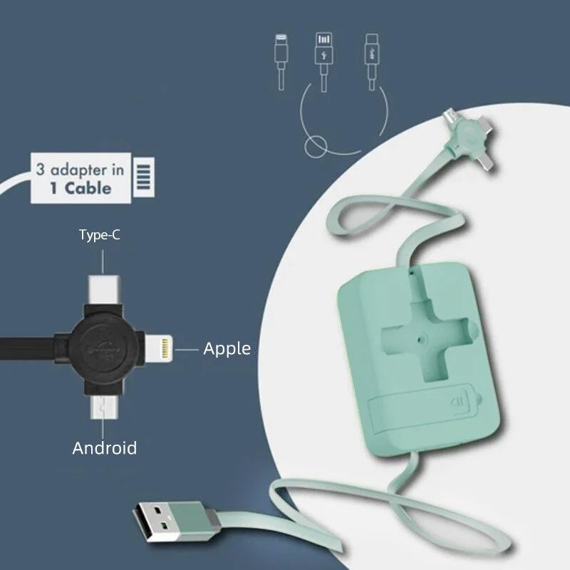 4-in-1 Retractable USB Charging Cable