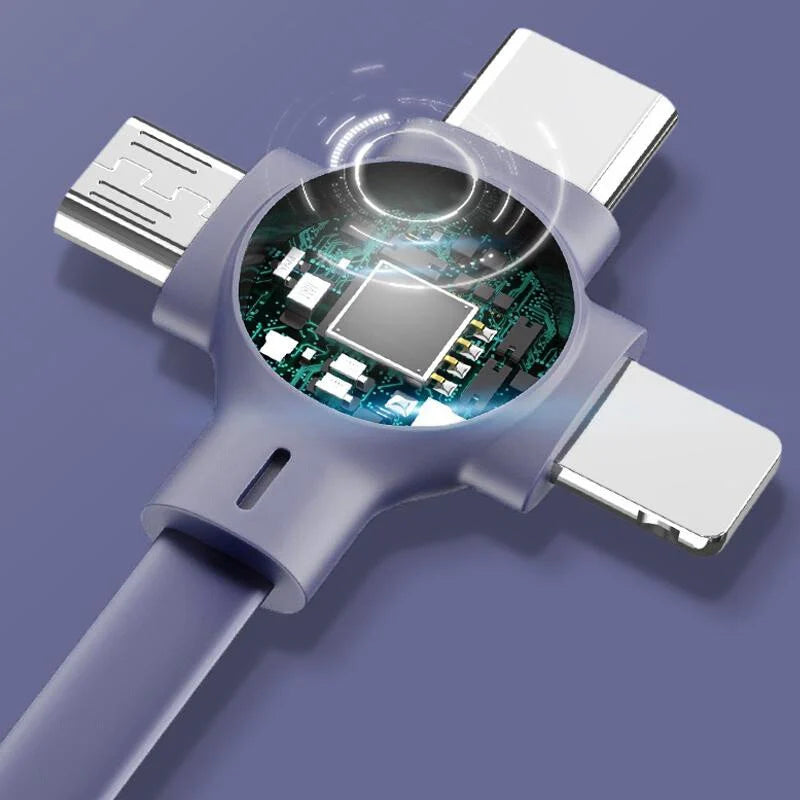 4-in-1 Retractable USB Charging Cable