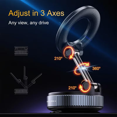2025 Newest 360° Adjustable Vacuum Magnetic Suction Cup Phone Holder