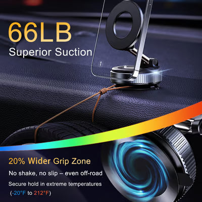 2025 Newest 360° Adjustable Vacuum Magnetic Suction Cup Phone Holder