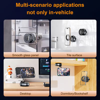 2025 Newest 360° Adjustable Vacuum Magnetic Suction Cup Phone Holder